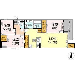 3LDK 間取り図