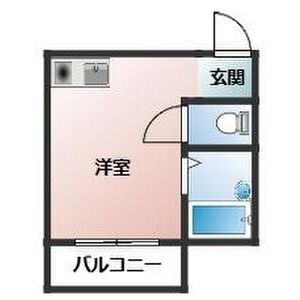 ワンルーム 間取り図