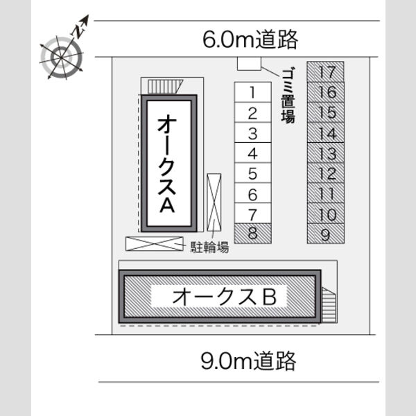 レオパレスオークス B 室内写真1