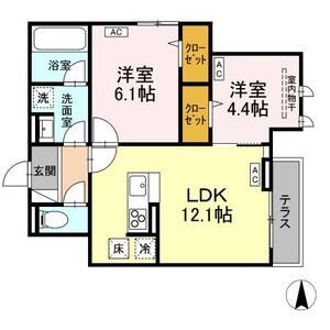 2LDK 間取り図