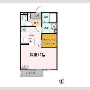 ワンルーム 間取り図