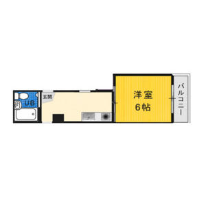 1K 間取り図