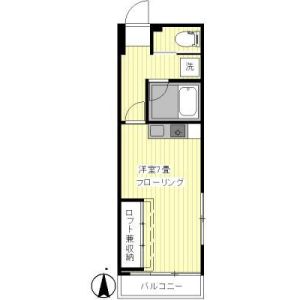 1K 間取り図