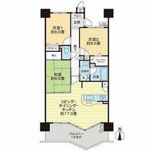 3LDK 間取り図