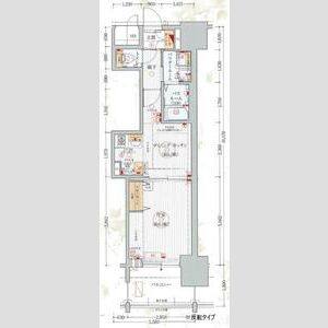1DK 間取り図