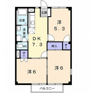 3DK 間取り図