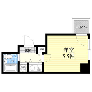 1K 間取り図