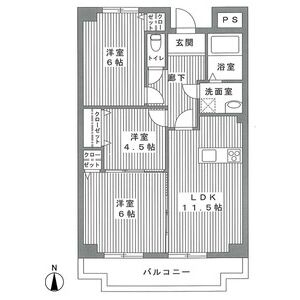 3LDK 間取り図
