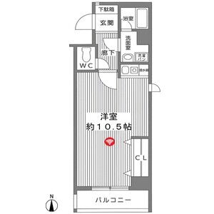 ワンルーム 間取り図