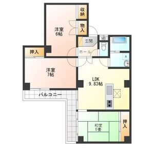 3LDK 間取り図
