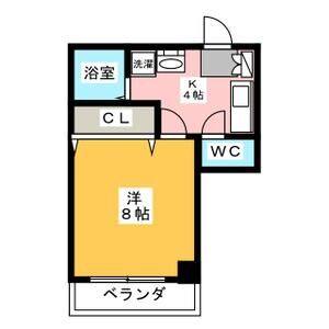 1K 間取り図