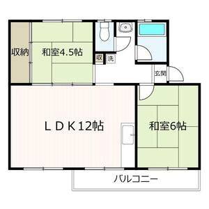 2DK 間取り図