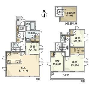 4LDK 間取り図