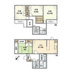 4LDK 間取り図