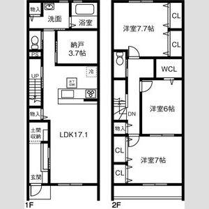 3LDK 間取り図
