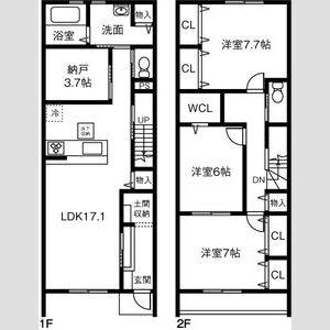 3LDK 間取り図