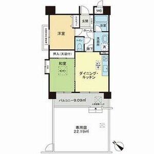 2DK 間取り図
