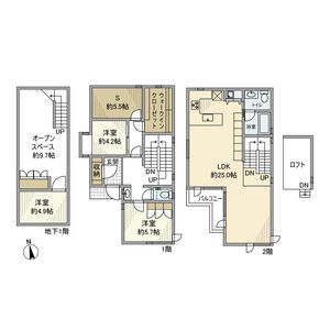 3LDK 間取り図