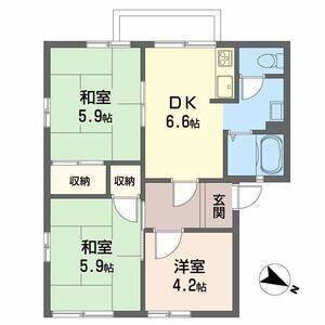 3DK 間取り図