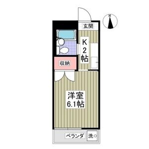 1K 間取り図