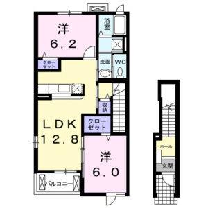 2LDK 間取り図