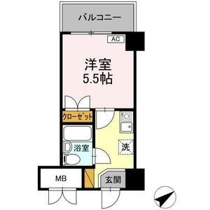 1K 間取り図