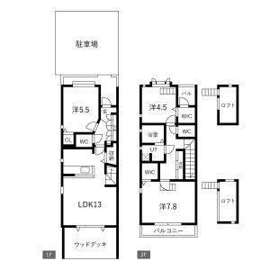3LDK 間取り図