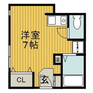 ワンルーム 間取り図