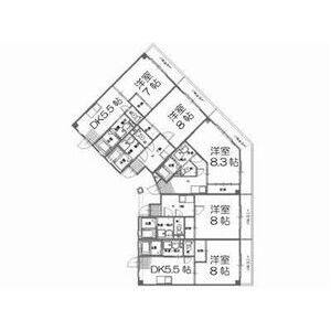 1K 間取り図
