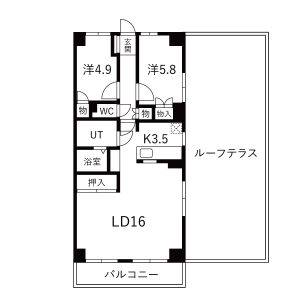 2LDK 間取り図