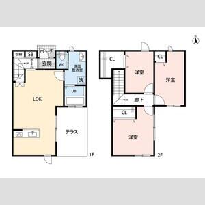3LDK 間取り図