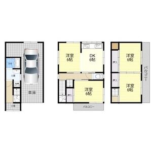 4DK 間取り図