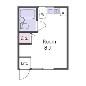 ワンルーム 間取り図