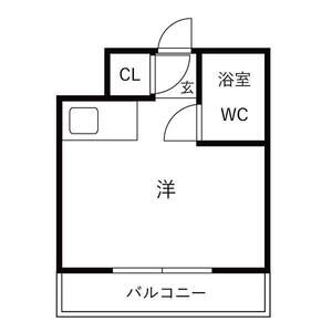 ワンルーム 間取り図