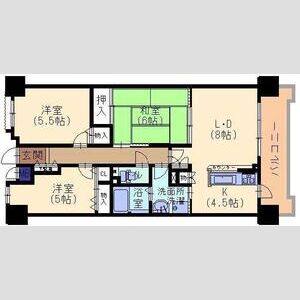 3LDK 間取り図