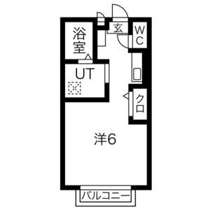 1K 間取り図