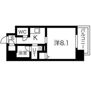 1K 間取り図
