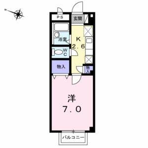 1K 間取り図