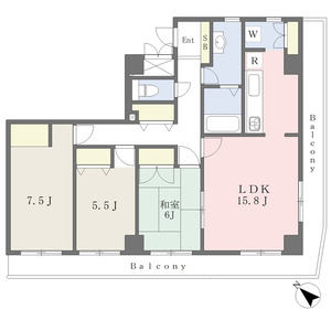 3LDK 間取り図