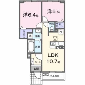 2LDK 間取り図