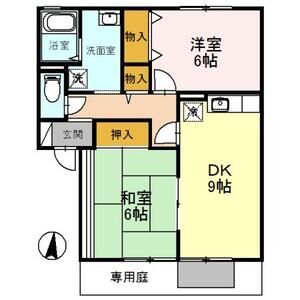 2DK 間取り図
