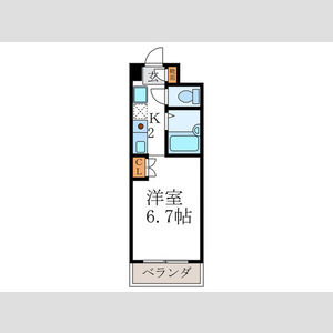 1K 間取り図