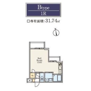 ワンルーム 間取り図