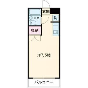 ワンルーム 間取り図