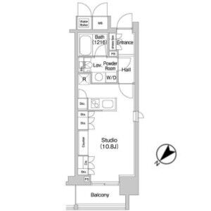 ワンルーム 間取り図