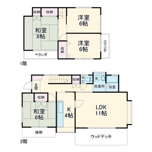 4LDK 間取り図