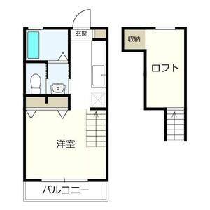 1K 間取り図