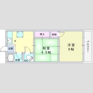 2K 間取り図
