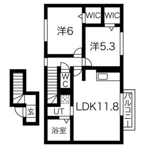 2LDK 間取り図