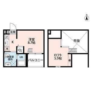 ワンルーム 間取り図